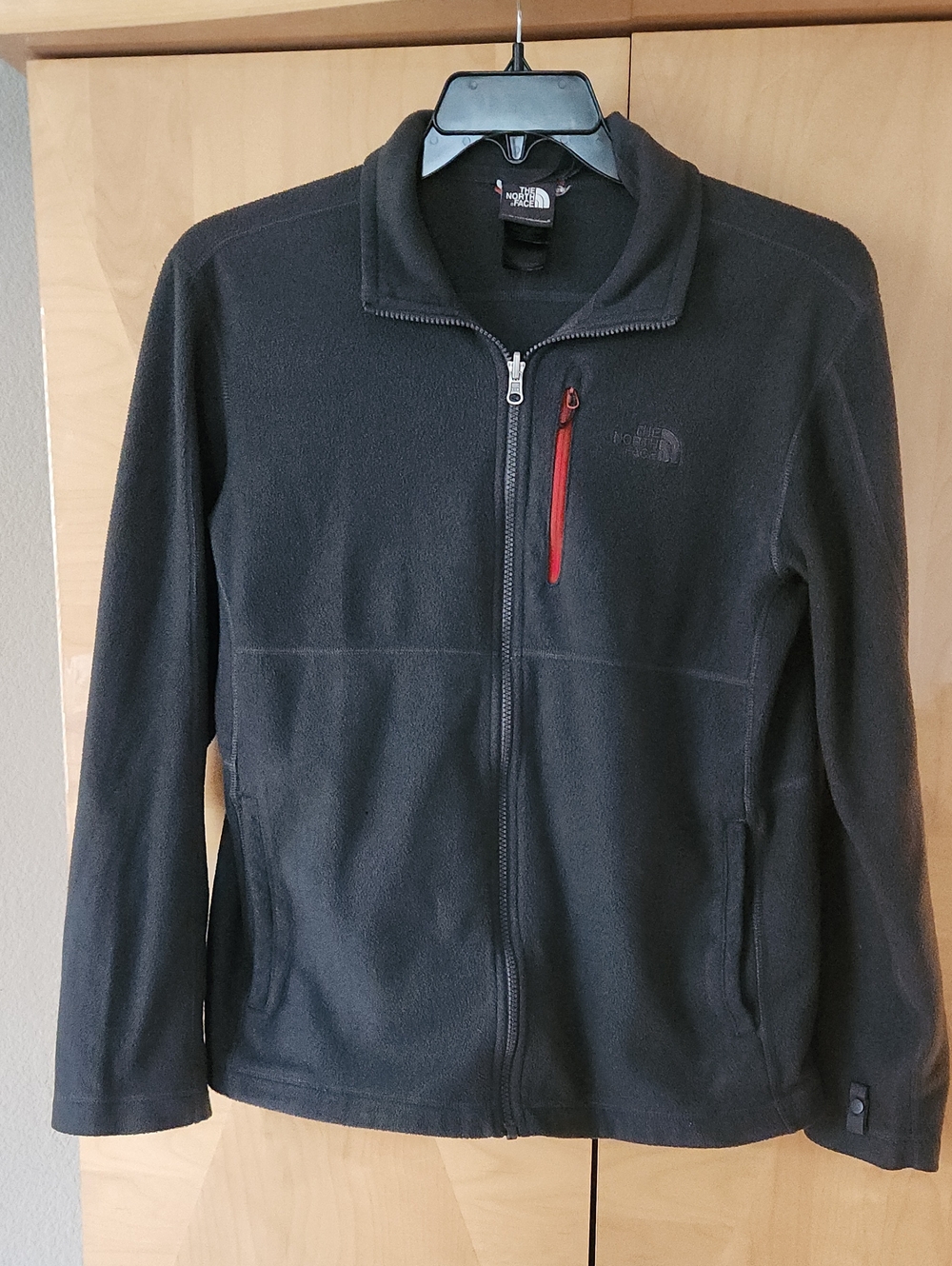 Men's The North Face Polartec Classic Fleece Jacket Charcoal Gray Size Medium
